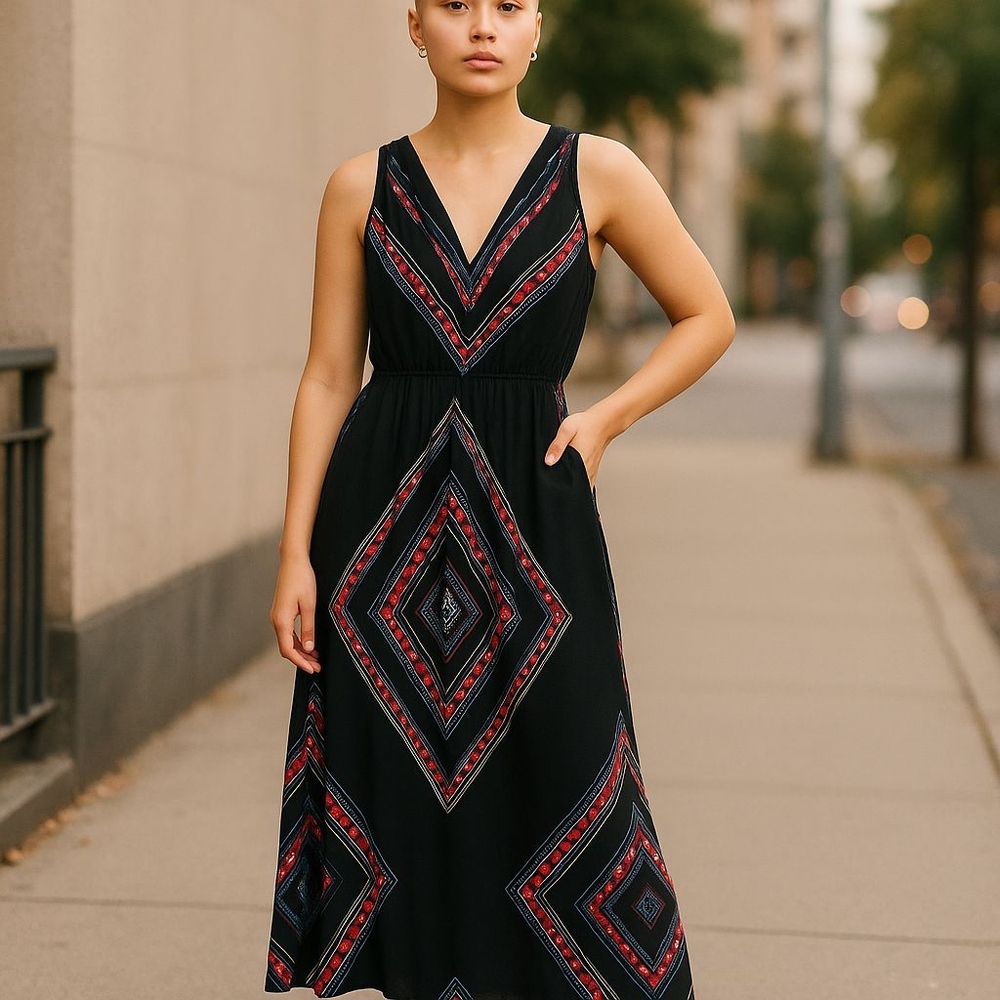 Old Navy Maxi Dress in Classic Black